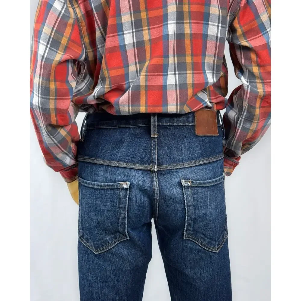 Baldwin The 77 Drop Yoke Straight Selvedge Jeans 32x30 USA Japanese Denim